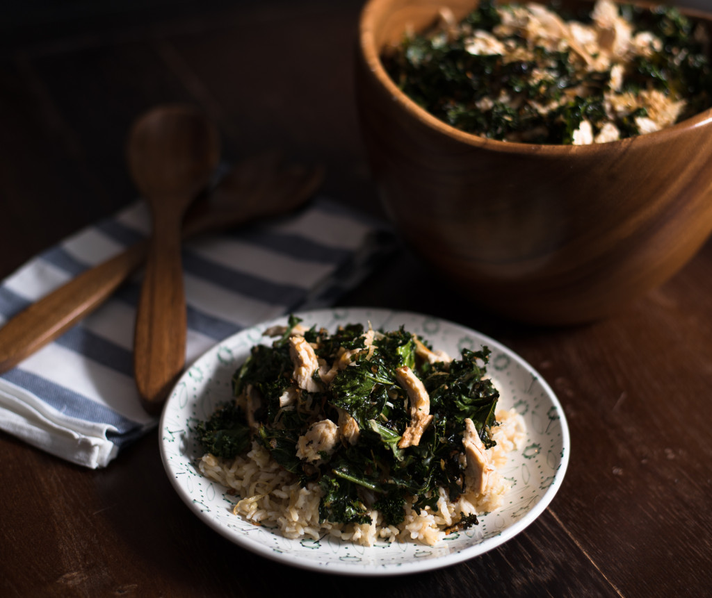 Asian Kale Coconut Chicken // OakhurstKitchen.com