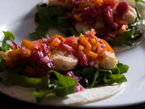 Blood Orange Shrimp Tacos // OakhurstKitchen.com