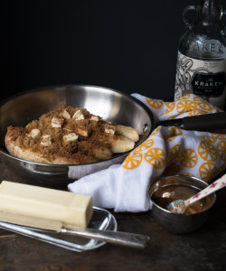 Banana Rum Breakfast Cake // OakhurstKitchen.com