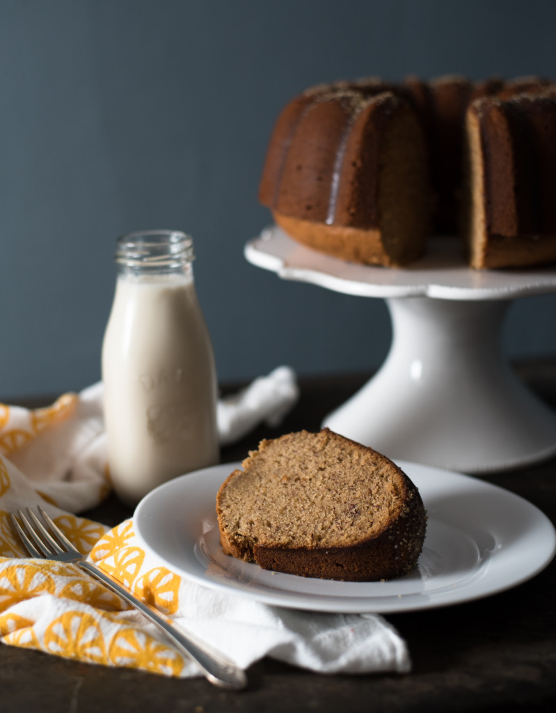 Banana Rum Breakfast Cake // OakhurstKitchen.com