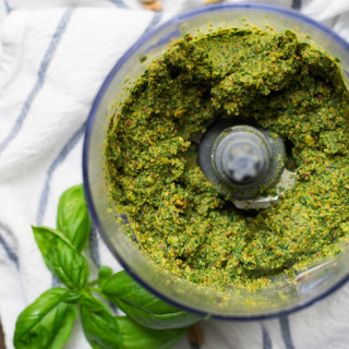 Pistachio Kale Pesto // OakhurstKitchen.com