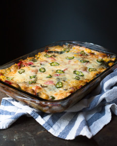 Summer Veggie Tortilla Stack // OakhurstKitchen.com