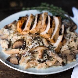 Mushroom Penne With Cauliflower Cheese Sauce // OakhurstKitchen.com